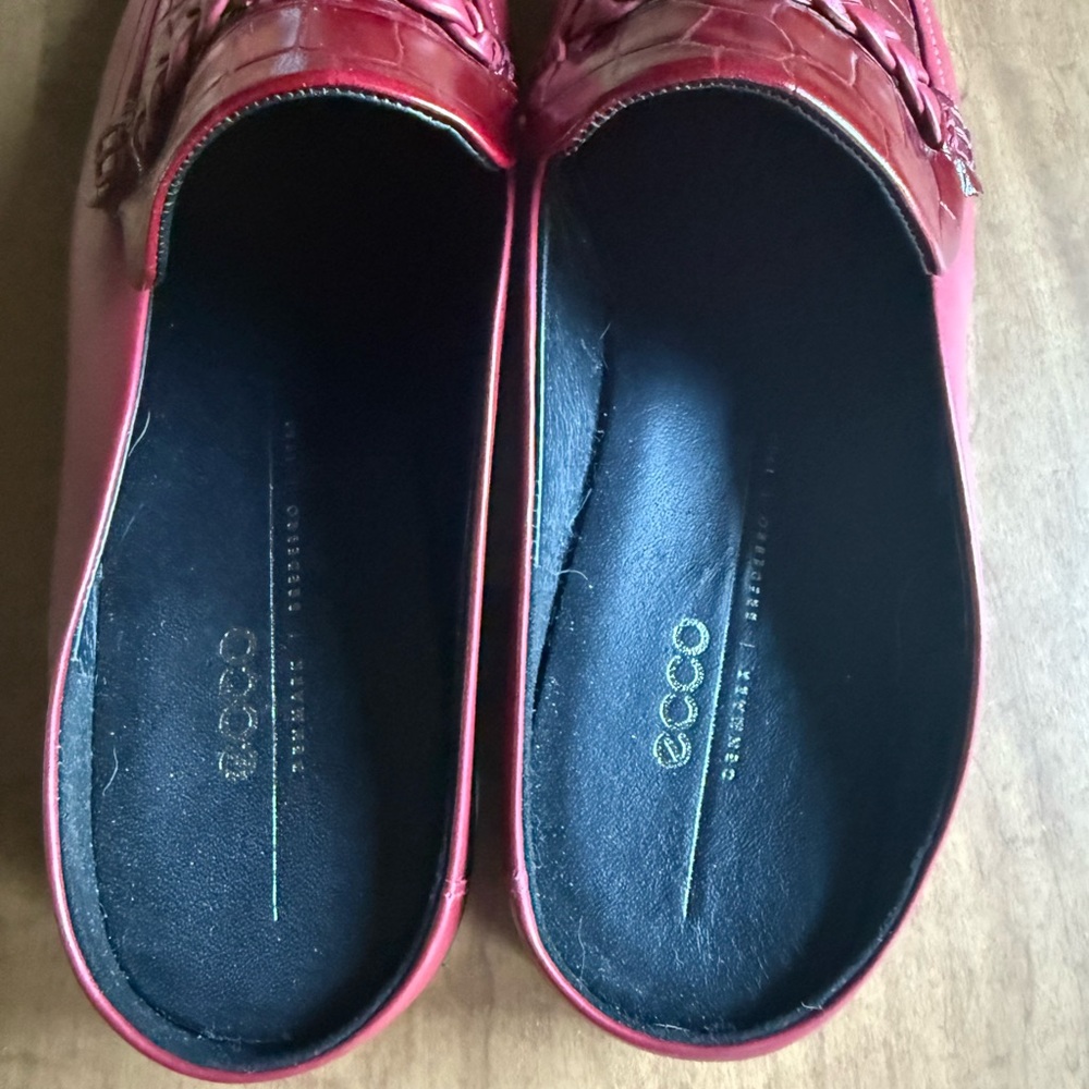 NWOT Ecco women’s croc style loafer mule size 39 8-8.5 - Picture 2 of 8